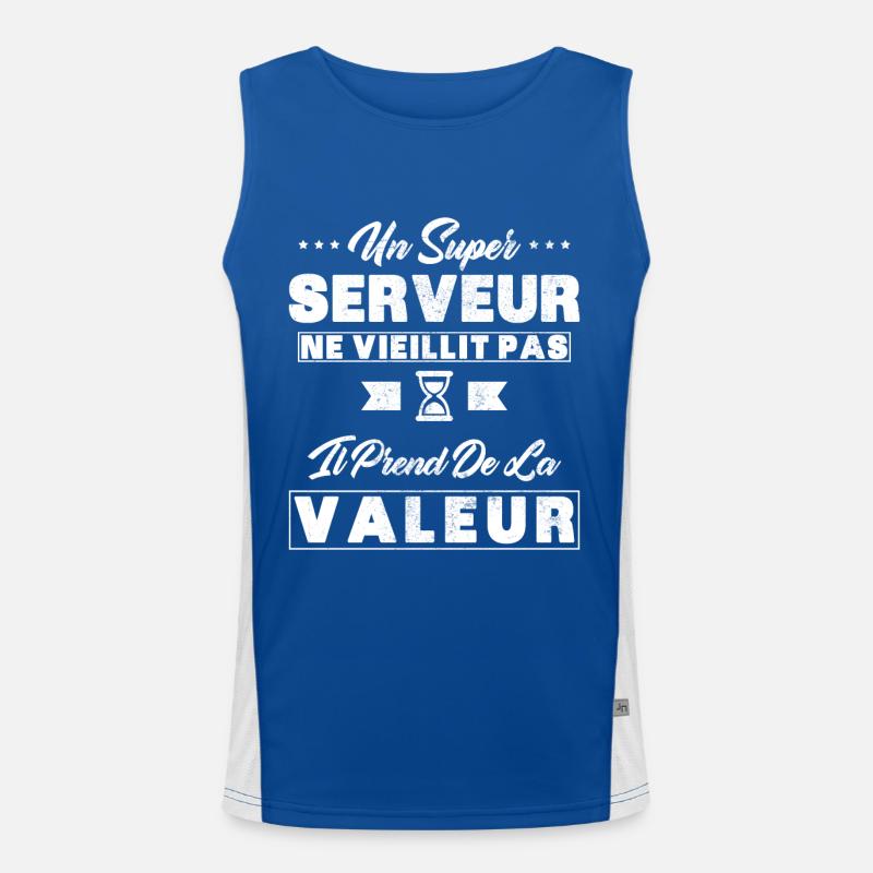 Ein Superserver altert nicht als Geschenkserver Funktionelles Kontrast-Tank Top für Männer 