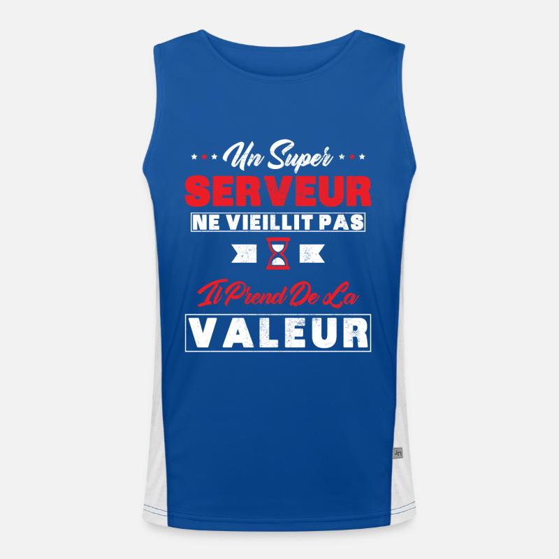 Ein Superserver altert nicht als Geschenkserver Funktionelles Kontrast-Tank Top für Männer 