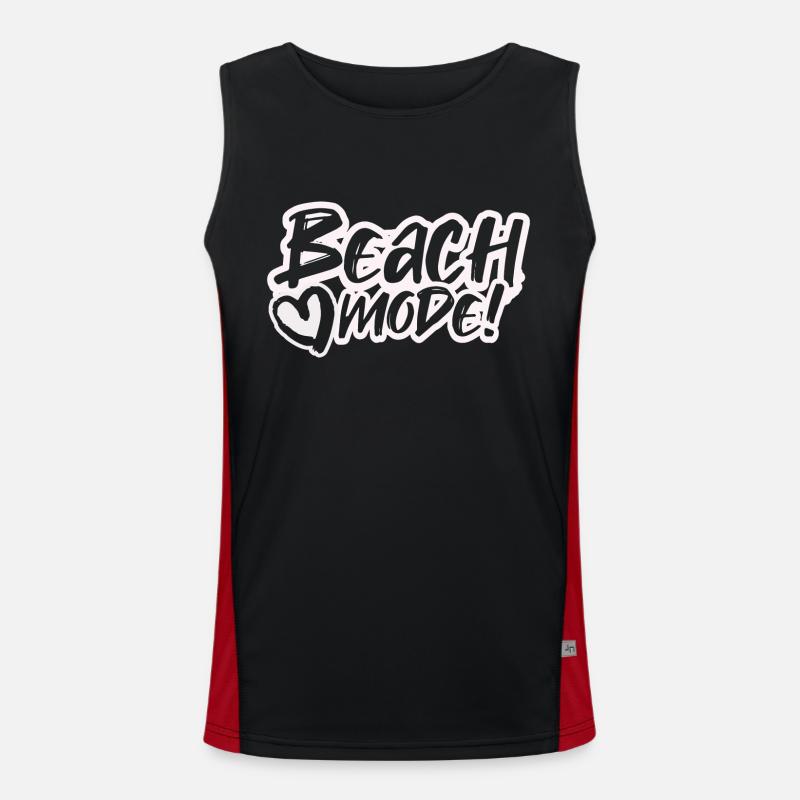 Strandmodus Funktionelles Kontrast-Tank Top für Männer 