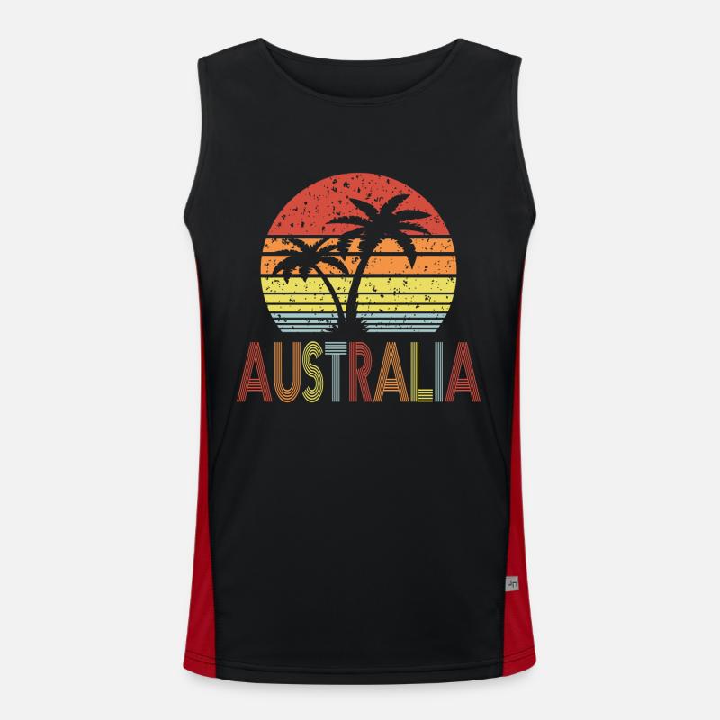 Australia Funktionelles Kontrast-Tank Top für Männer 