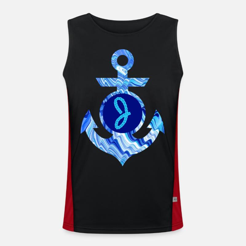 anker e 80 j Funktionelles Kontrast-Tank Top für Männer 
