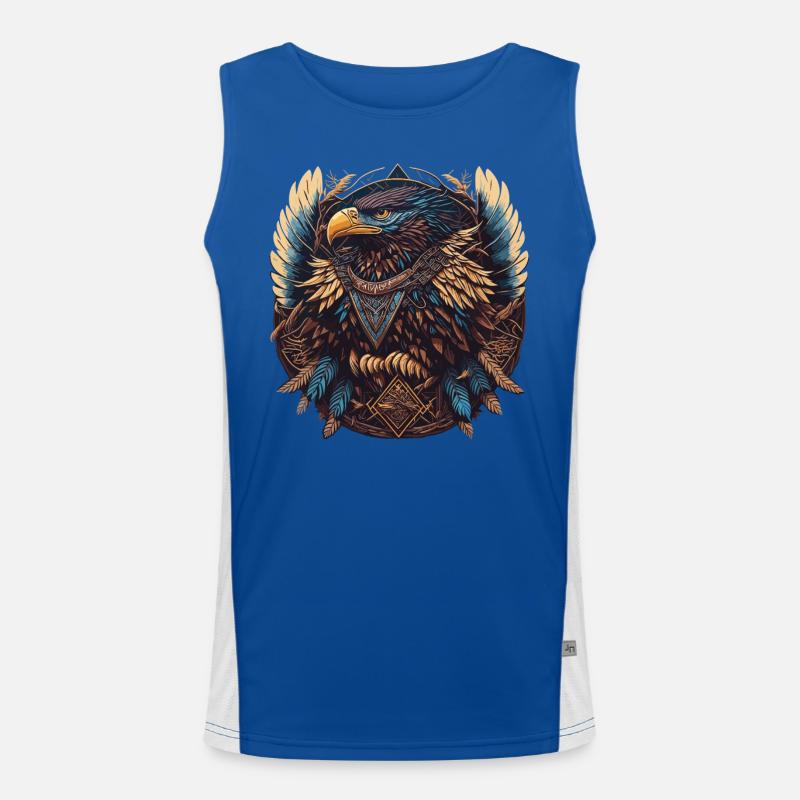 Nomadic Eagle Dream Catcher Men's Functional Contrast Tank Top 