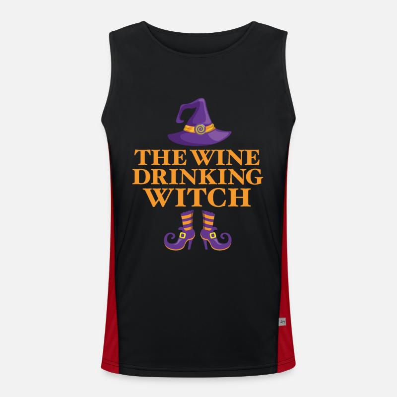 La sorcière qui boit du vin Débardeur respirant contrasté Homme 