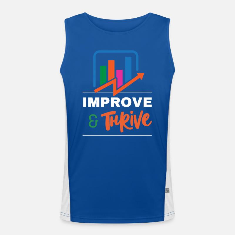 Improve and Thrive! Men's Functional Contrast Tank Top 