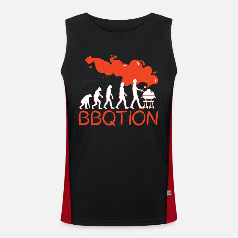 BBQTION Funktionelles Kontrast-Tank Top für Männer 
