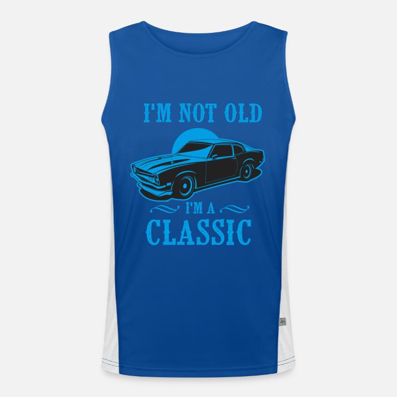 Ich bin nicht alt I M Ein klassisches Geburtstagsgeschenk Funktionelles Kontrast-Tank Top für Männer 