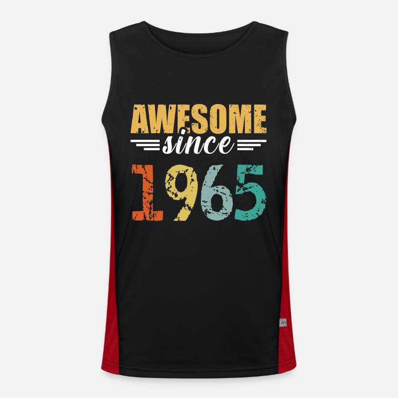 Unverwechselbar seit 1965 - einfach genial! Funktionelles Kontrast-Tank Top für Männer 
