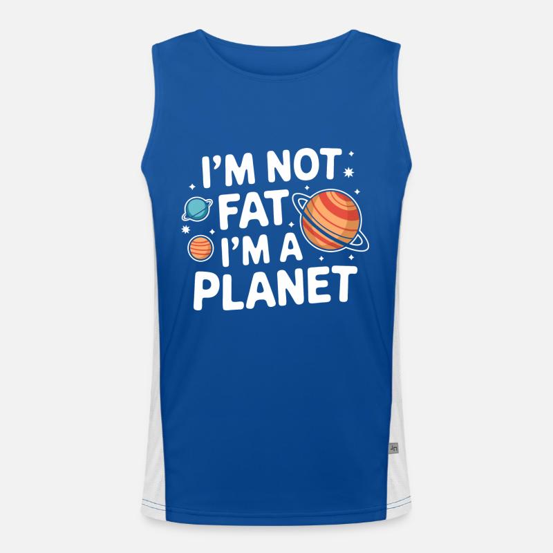 Planet Solar System Astronomy Space Men's Functional Contrast Tank Top 