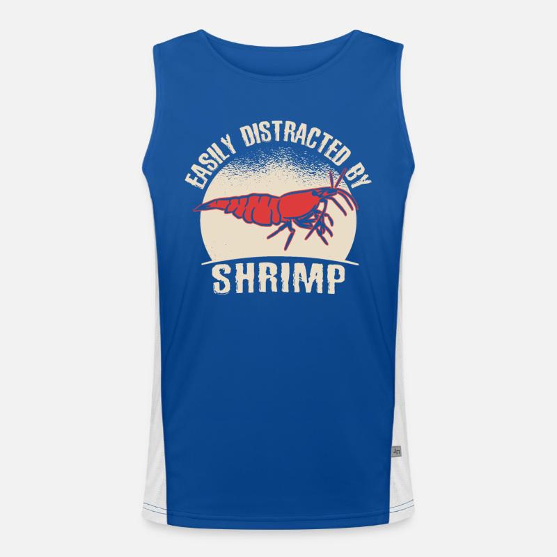 Dwarf Prawn Shrimp Shrimp Aquascaper Aquascaper Aquastry Men's Functional Contrast Tank Top 