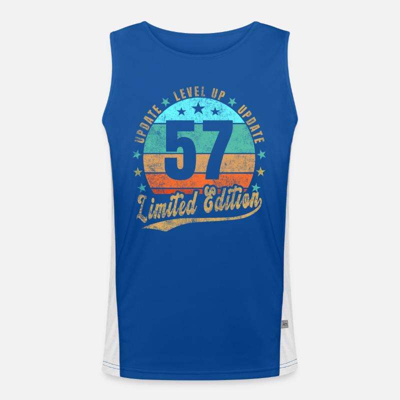 Update Level Up 57 Years Limited Edition Retro Men's Functional Contrast Tank Top 