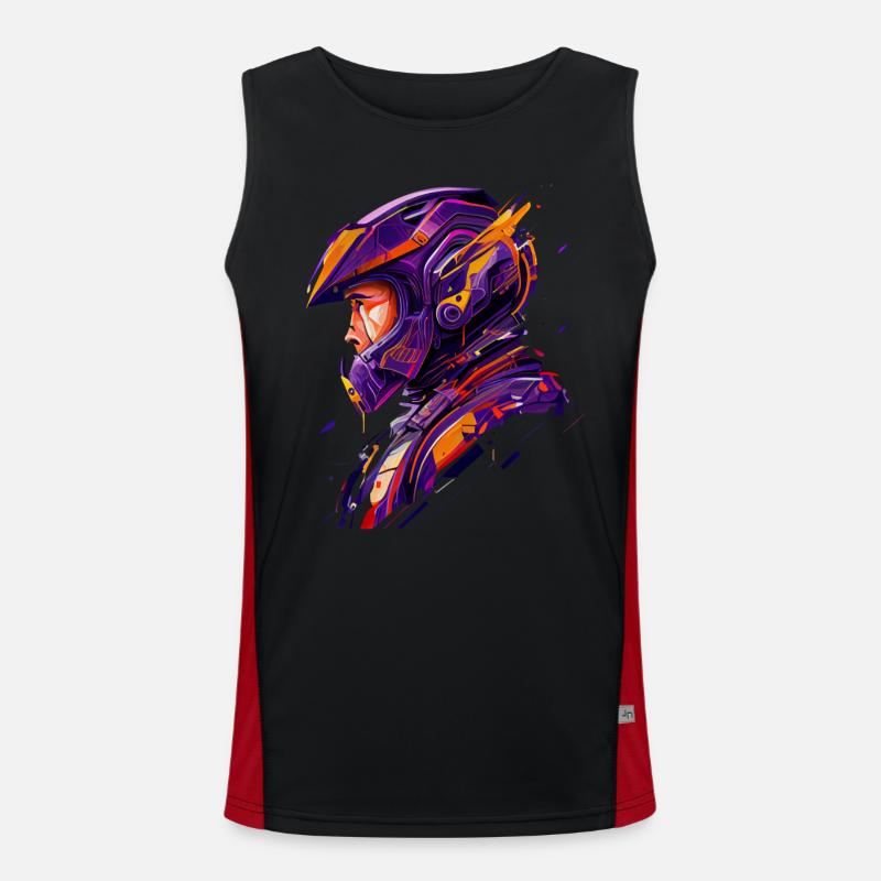 Futur astronaute en combinaison spatiale Débardeur respirant contrasté Homme 