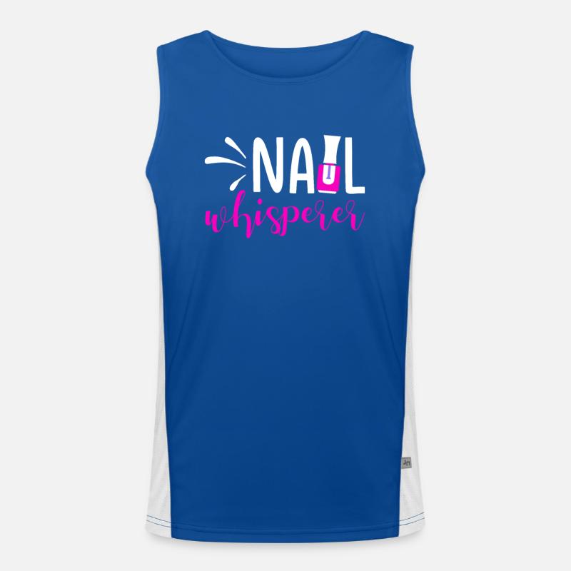 Nail Tech Maniküre Nail Technikerin Funktionelles Kontrast-Tank Top für Männer 