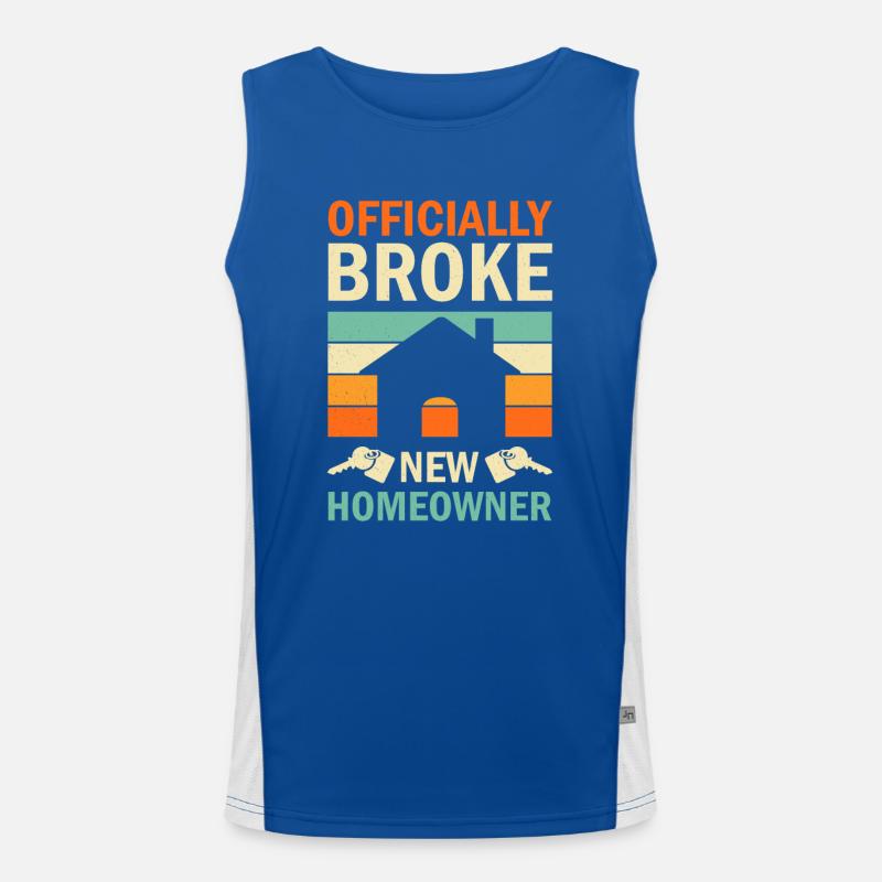 Neuer Hauseigentümer Hauseigentümer Funktionelles Kontrast-Tank Top für Männer 