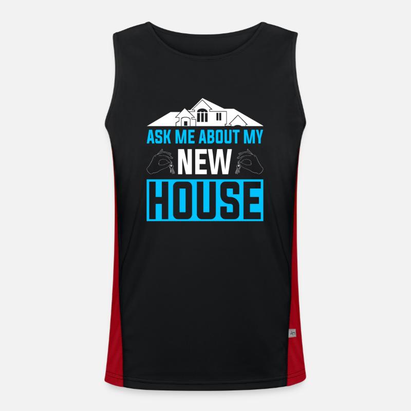 Neuer Hauseigentümer Hauseigentümer Funktionelles Kontrast-Tank Top für Männer 