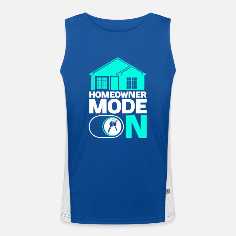 Neuer Hauseigentümer Hauseigentümer Funktionelles Kontrast-Tank Top für Männer 