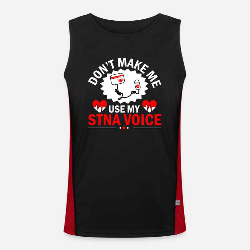 STNA Certified Nursing Assistant Men's Functional Contrast Tank Top 