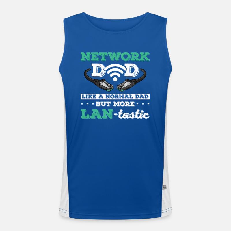 Network Administrator System Administrator Network Men's Functional Contrast Tank Top 