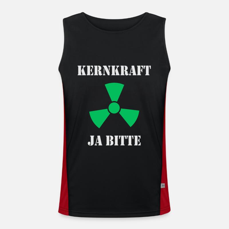 Kernkraft, Ja bitte Funktionelles Kontrast-Tank Top für Männer 