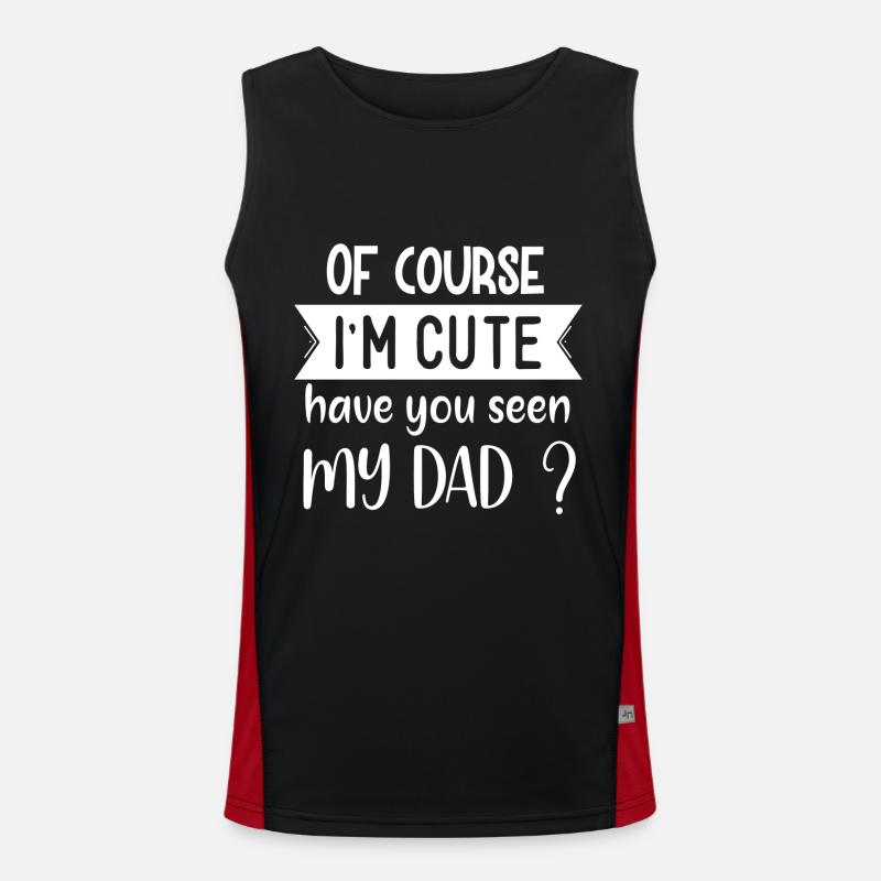Bien sûr que je suis mignon Débardeur respirant contrasté Homme 