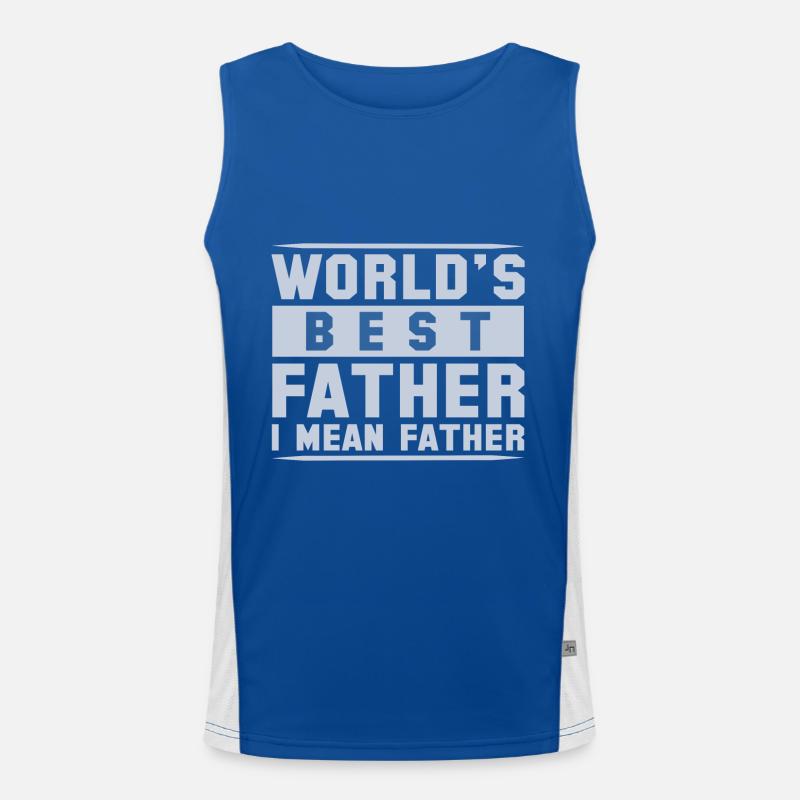 Weltweit bester Farter Mid-Range Dad- Funny Dads Funktionelles Kontrast-Tank Top für Männer 