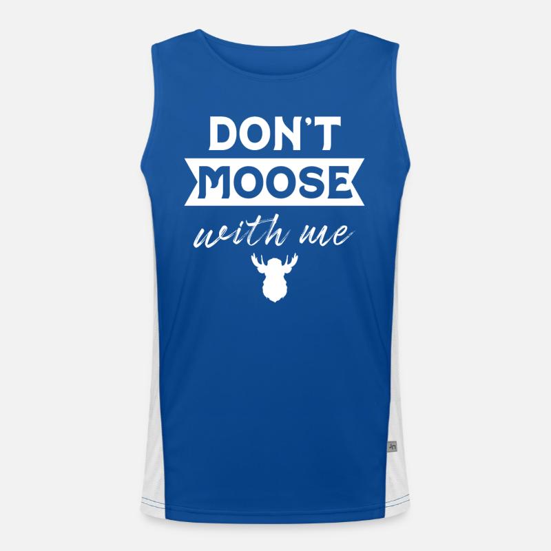 Don't Moose With Me Men's Functional Contrast Tank Top 