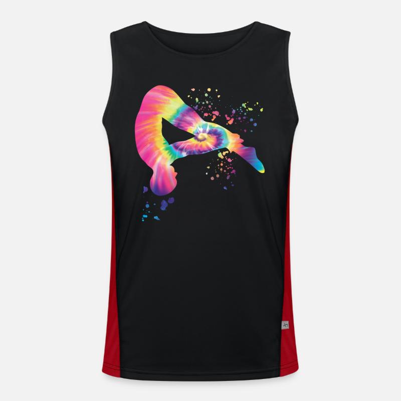 Diving, Artistic Jumping, Synchronized Diving Men's Functional Contrast Tank Top 