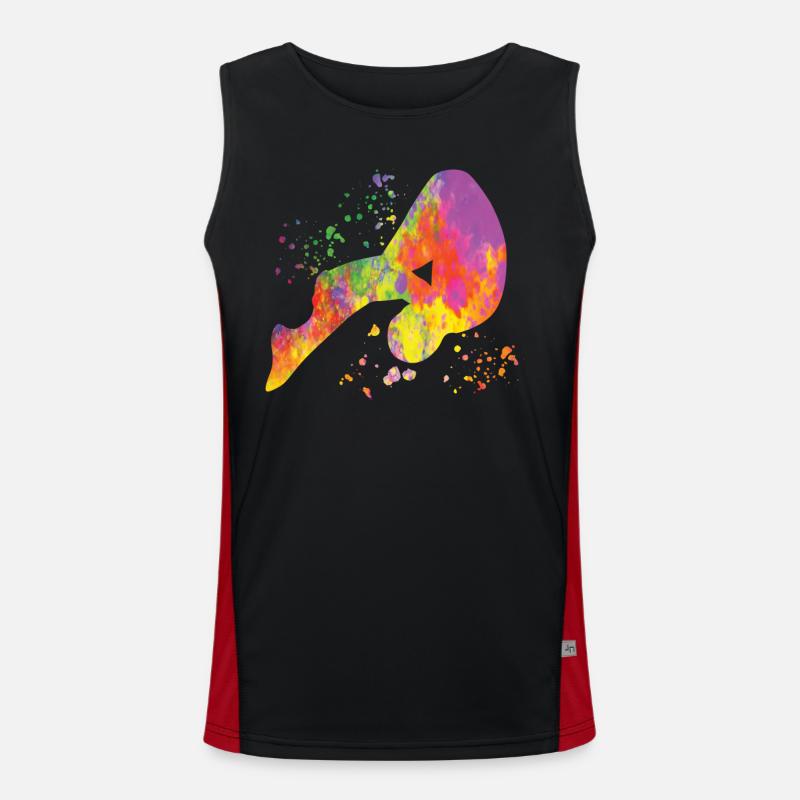 Diving Synchronized Diving Men's Functional Contrast Tank Top 