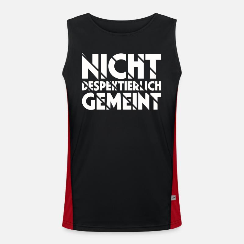 Nicht Despektierlich Gemeint Funktionelles Kontrast-Tank Top für Männer 