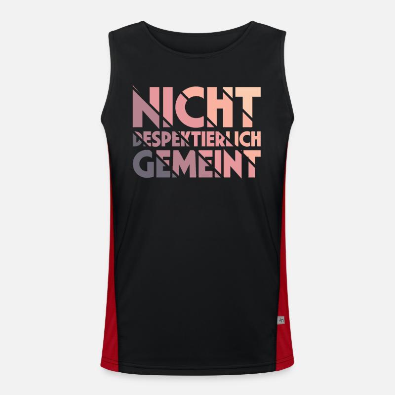 Nicht Despektierlich Gemeint Funktionelles Kontrast-Tank Top für Männer 