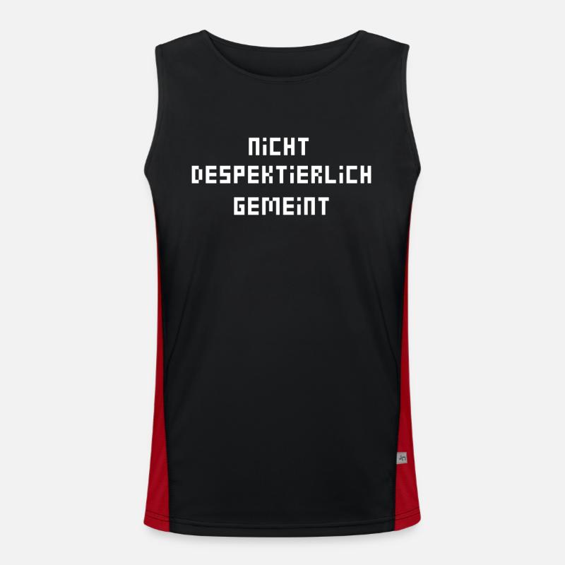 Nicht Despektierlich Gemeint Funktionelles Kontrast-Tank Top für Männer 