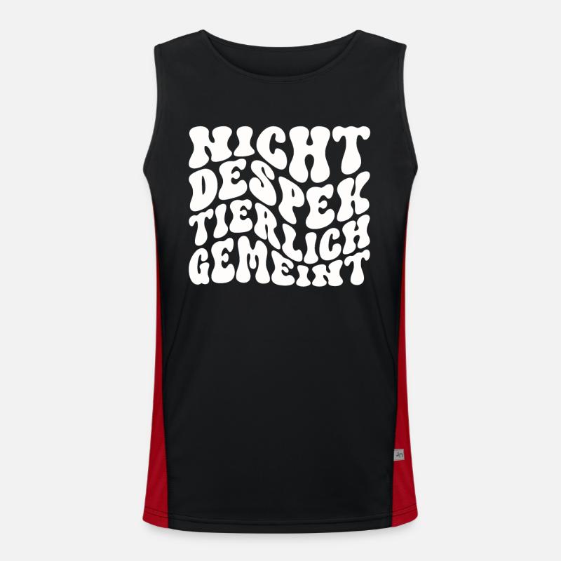 Nicht Despektierlich Gemeint Funktionelles Kontrast-Tank Top für Männer 