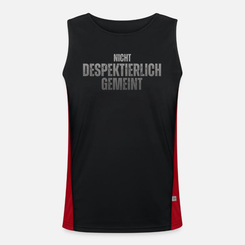 Not meant to be disrespectful Men's Functional Contrast Tank Top 