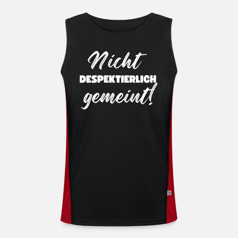 Nicht Despektierlich Gemeint Funktionelles Kontrast-Tank Top für Männer 