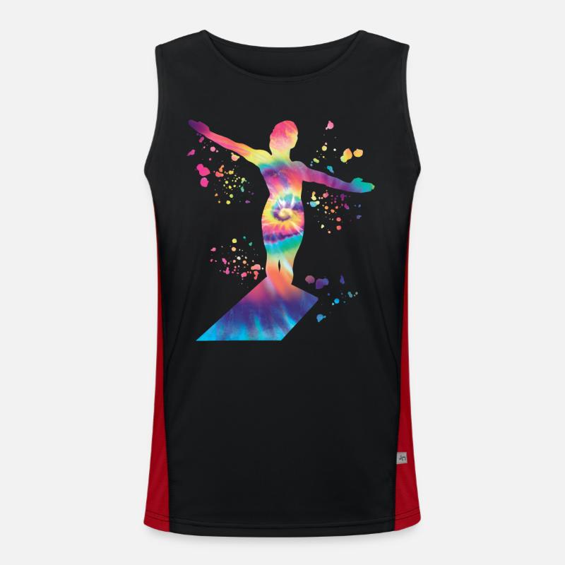 Turmspringen Synchronspringen Kunstspringen Funktionelles Kontrast-Tank Top für Männer 