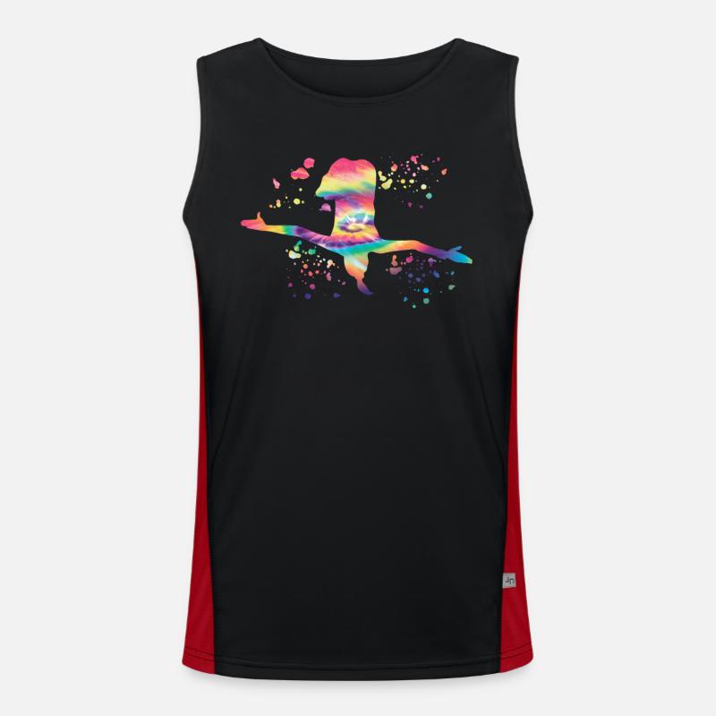 Diving, Artistic Jumping, Synchronized Diving Men's Functional Contrast Tank Top 
