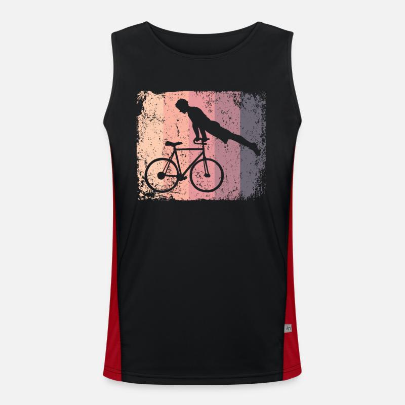 Kunstradfahren Kunstradfahrer Funktionelles Kontrast-Tank Top für Männer 