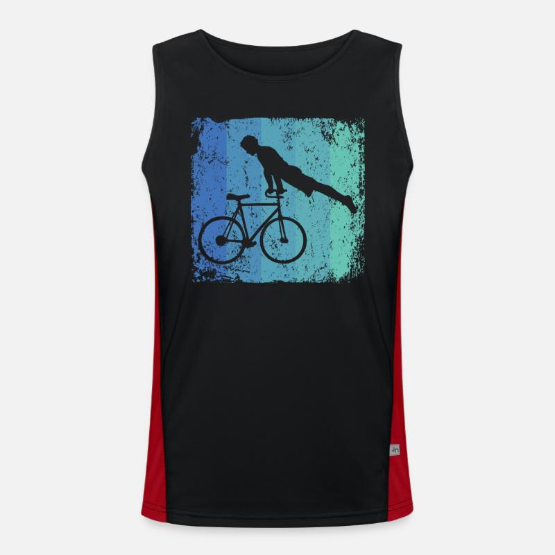 Kunstradfahren Kunstradfahrer Funktionelles Kontrast-Tank Top für Männer 
