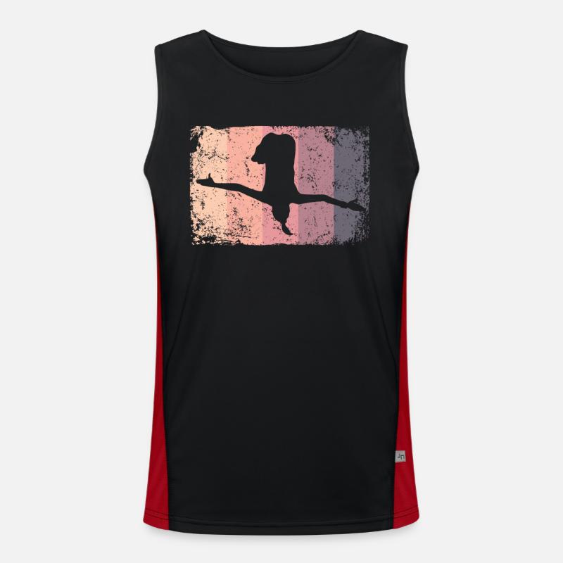 Synchronisierter Wassertaucher High Diver Funktionelles Kontrast-Tank Top für Männer 