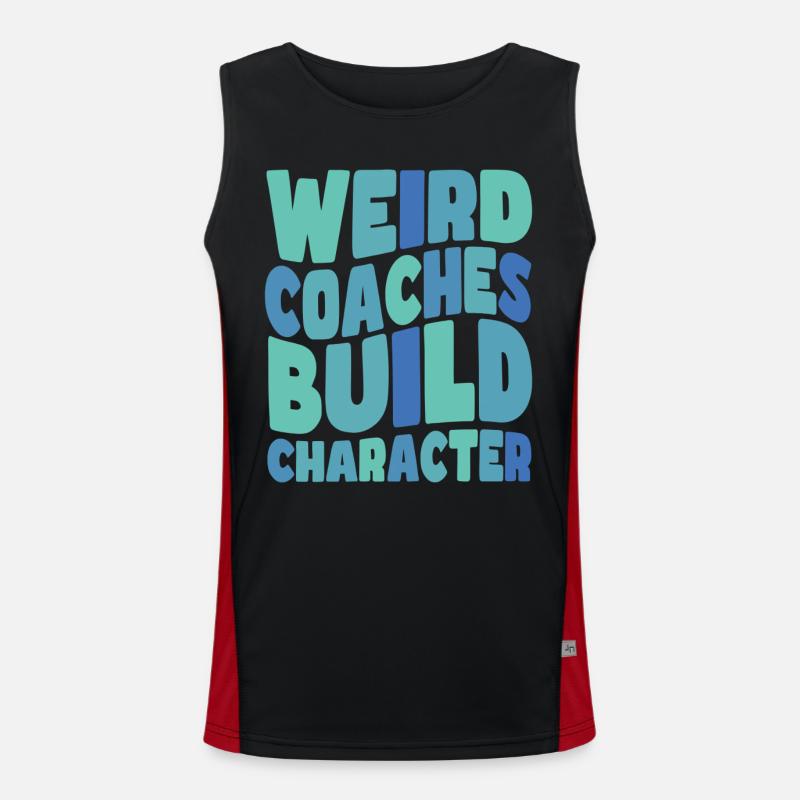 Seltsame Coaches Bilden Charakter Coach Funktionelles Kontrast-Tank Top für Männer 