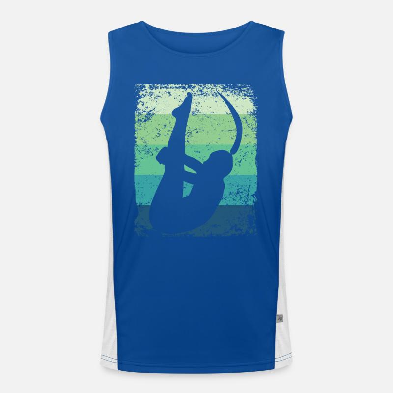 Synchronisierter Wassertaucher High Diver Funktionelles Kontrast-Tank Top für Männer 