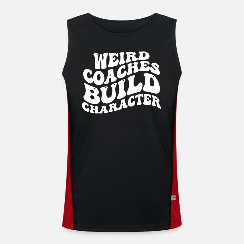 Seltsame Coaches Bilden Charakter Coach Funktionelles Kontrast-Tank Top für Männer 