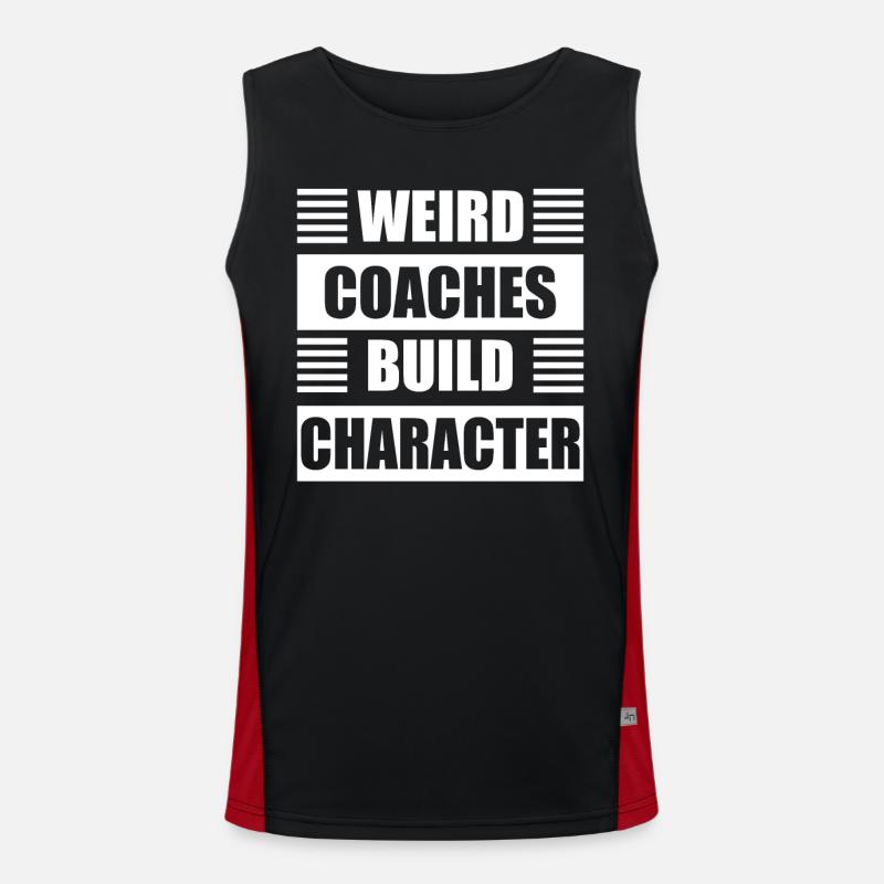 Seltsame Coaches Bilden Charakter Coach Funktionelles Kontrast-Tank Top für Männer 
