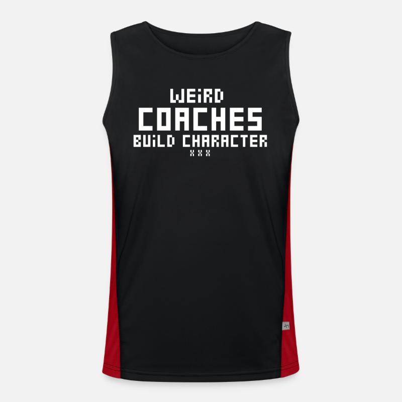 Seltsame Coaches Bilden Charakter Coach Funktionelles Kontrast-Tank Top für Männer 