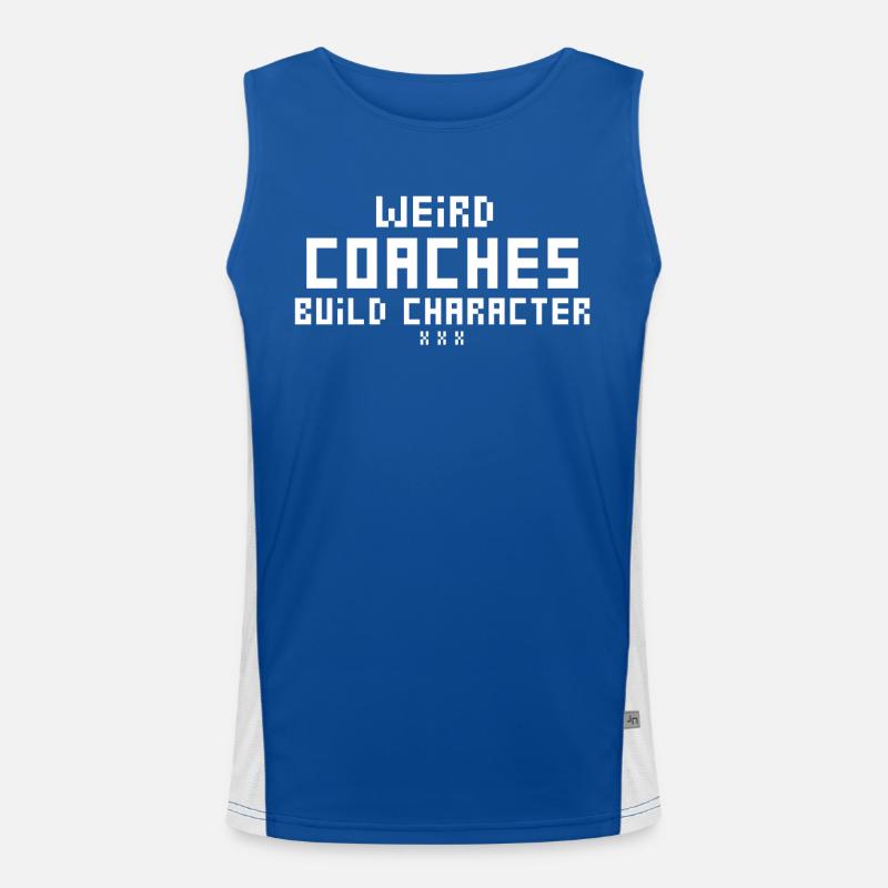Seltsame Coaches Bilden Charakter Coach Funktionelles Kontrast-Tank Top für Männer 