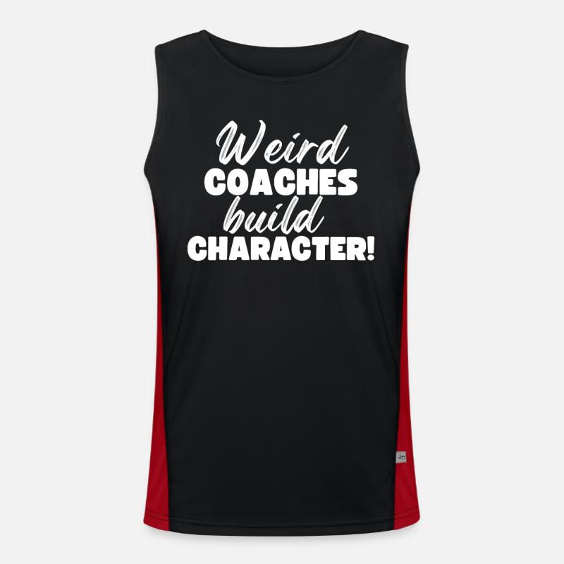 Seltsame Coaches Bilden Charakter Coach Funktionelles Kontrast-Tank Top für Männer 