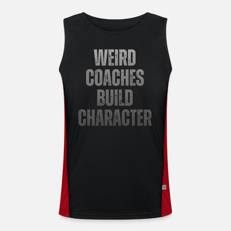 Seltsame Coaches Bilden Charakter Coach Funktionelles Kontrast-Tank Top für Männer 