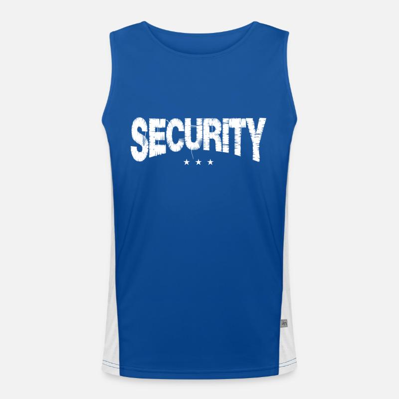 Security Sicherheitsdienst Party Funktionelles Kontrast-Tank Top für Männer 