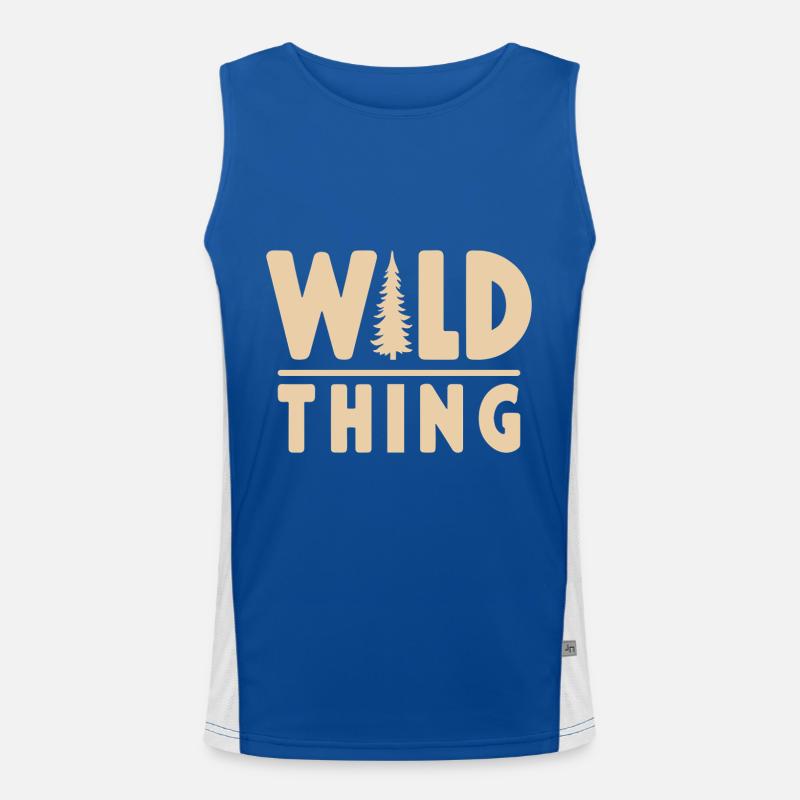 Wild Thing Forest Adventure Men's Functional Contrast Tank Top 