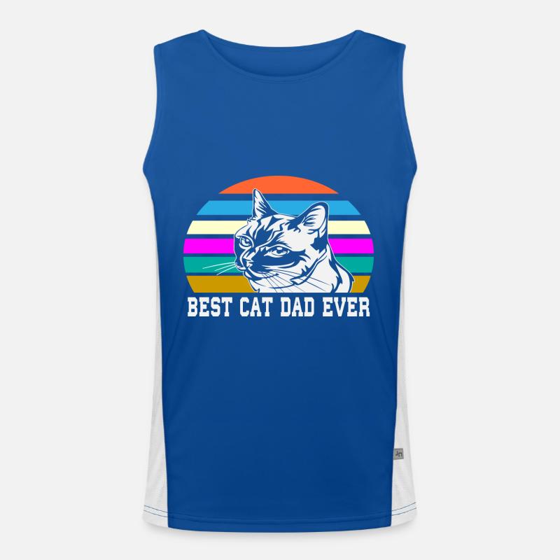 Cat's father Men's Functional Contrast Tank Top 