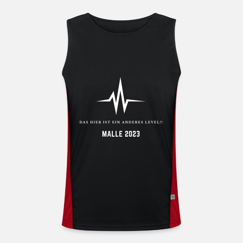 Das hier ist ein anderes Level - Malle 2023 Funktionelles Kontrast-Tank Top für Männer